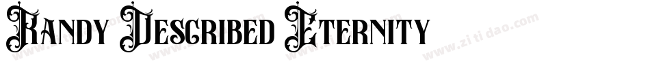 Randy Described Eternity字体转换